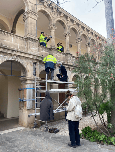 diagnostic cloître pilier pour restauration